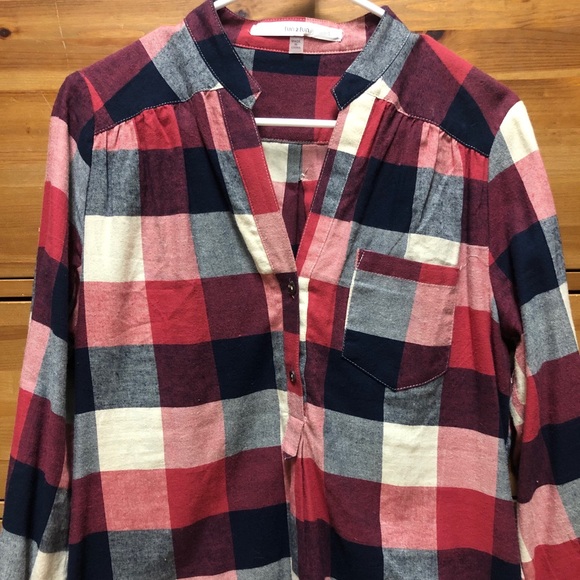 ModCloth Fun2Fun Plaid Flannel Tunic - Picture 2 of 11